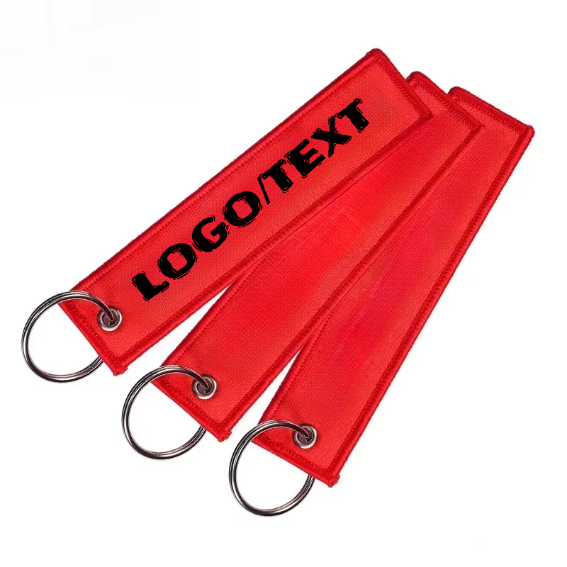 Embroidery Ribbon - Personalizowany brelok do kluczy z logo,