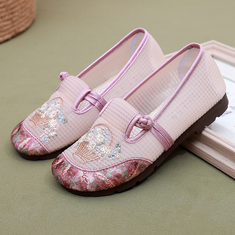 Embroidery Shoes - Damskie oddychające haftowane buty z tkaniny,