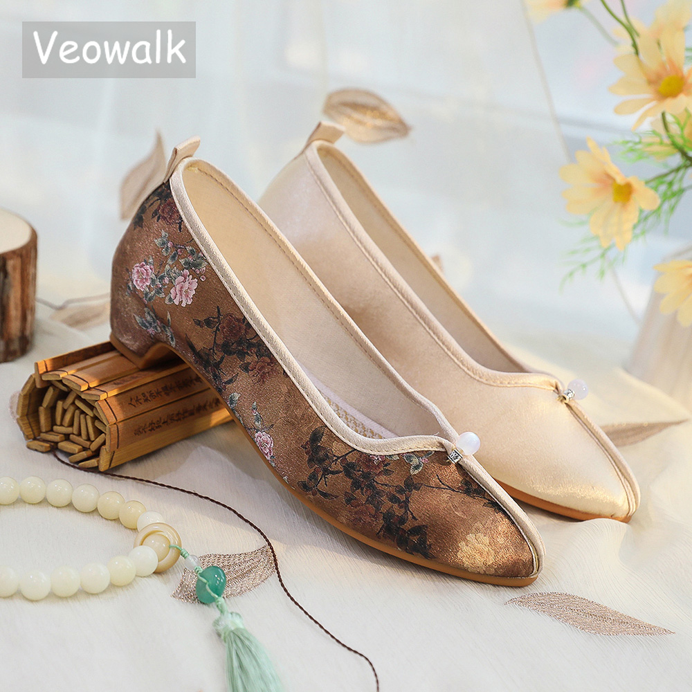 Embroidery Shoes - Veowalk Miękkie, vintage'owe, chińskie haftowane damskie