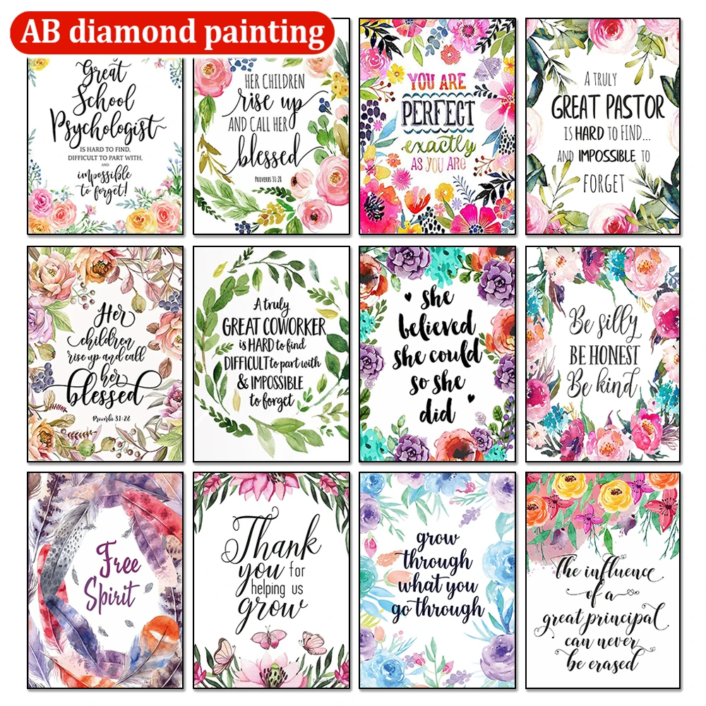 Embroidery Lovers - 5D DIY zestaw do malowania diamentami