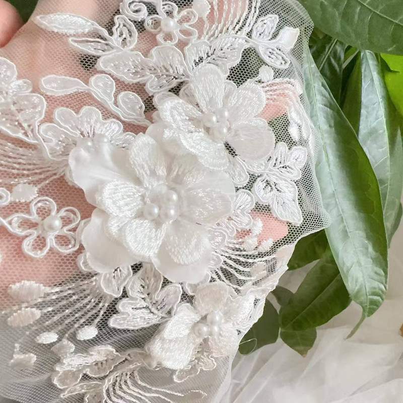 Embroidery Flower Pattern - 2 SZTUKI = 1 Para, Haftowany