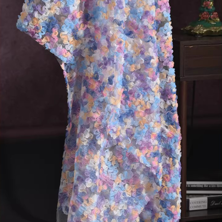 Embroidery Gradient - 1 jard nowej tkaniny gazowej na
