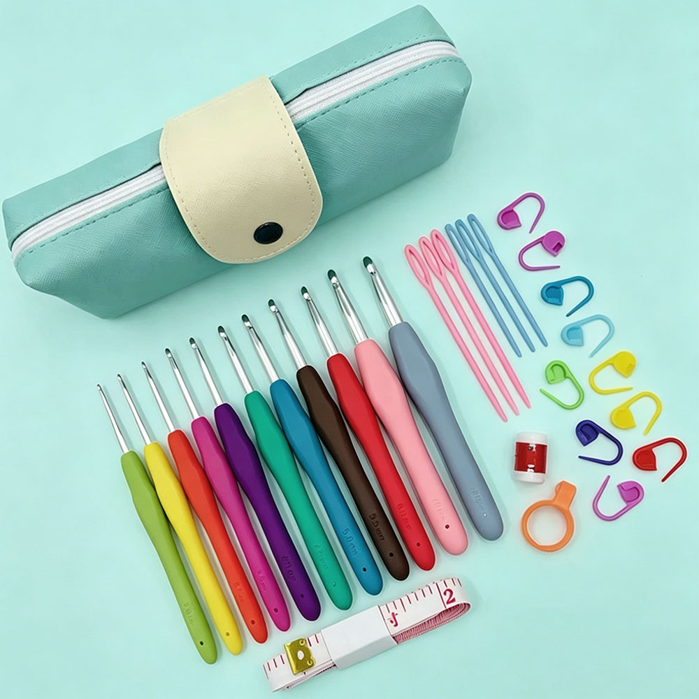 Embroidery Needle - Zestaw 37 szydełek z torbą do
