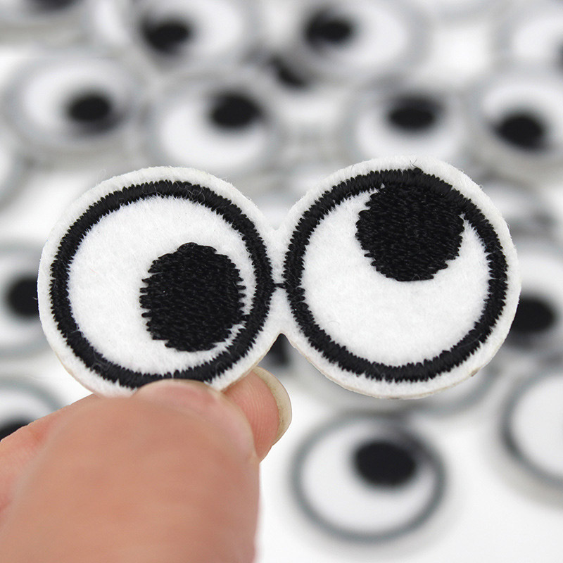 Cartoon 5 sztuk oczy haft żela – Embroidery On Black Shirt recenzja i cena