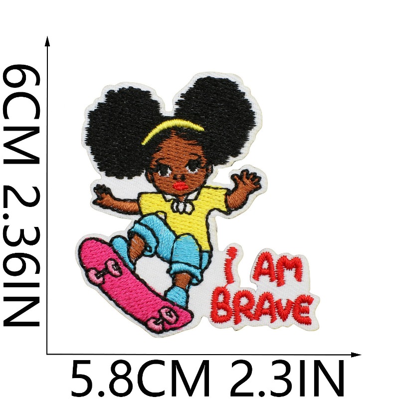 Śliczna czarna dziewczyna dzie – Embroidery On Black Shirt recenzja i cena
