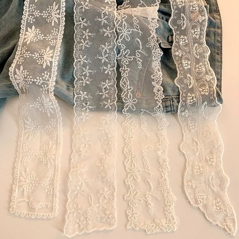 Nowa Czarno-Biała Długa Koronk – Embroidery Ribbon recenzja i cena