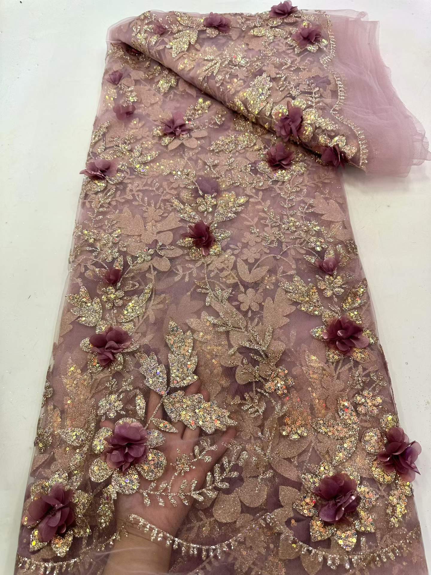 Afrykańska koronka haftowana c – Embroidery Flower Pattern recenzja i cena