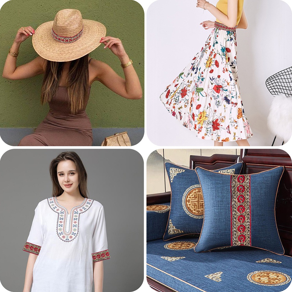 10 jardów (9,14 metra) czerwon – Embroidery Ribbon recenzja i cena