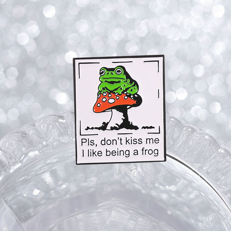 Przypinka Żaba Grzyb Proszę Ni – Embroidery Kiss recenzja i cena