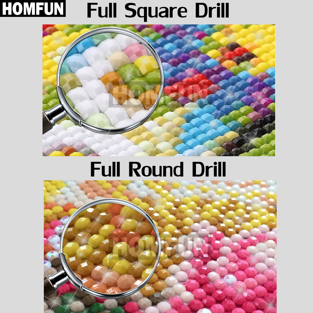 HOMFUN diamentowe malowanie pe – Embroidery Roll Pattern recenzja i cena