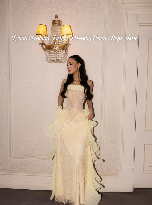 Jasnożółta suknia balowa bez r – Embroidery Yellow Dress recenzja i cena