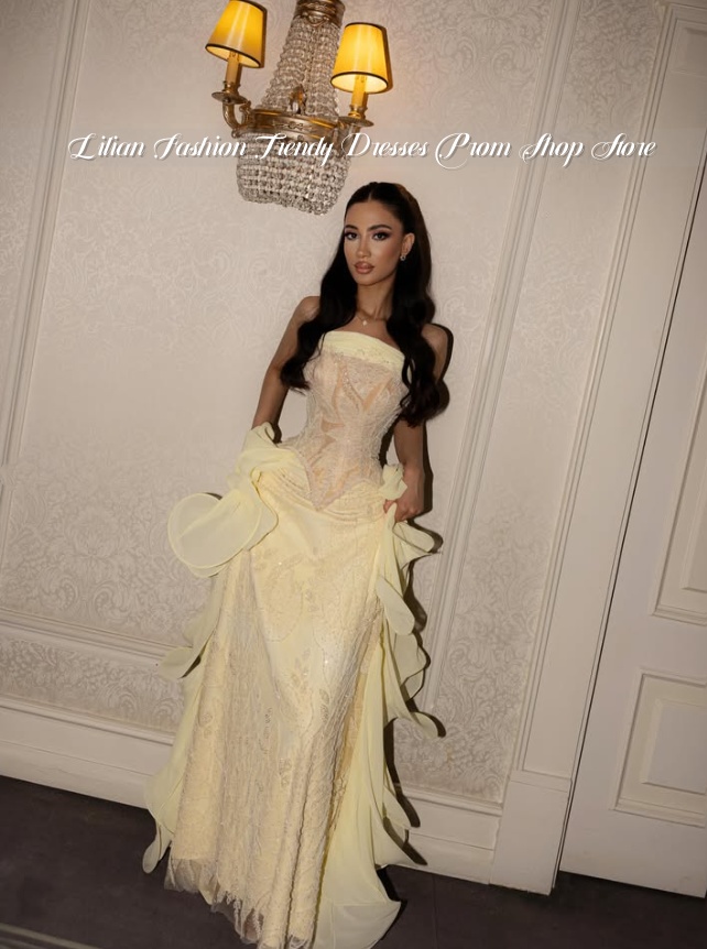 Jasnożółta suknia balowa bez r – Embroidery Yellow Dress recenzja i cena
