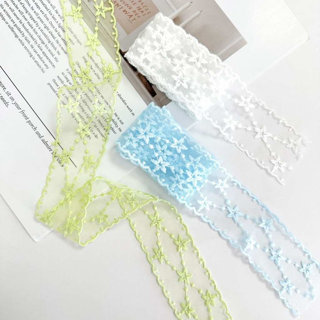 Wstążka z haftowanymi gwiazdam – Embroidery Ribbon recenzja i cena