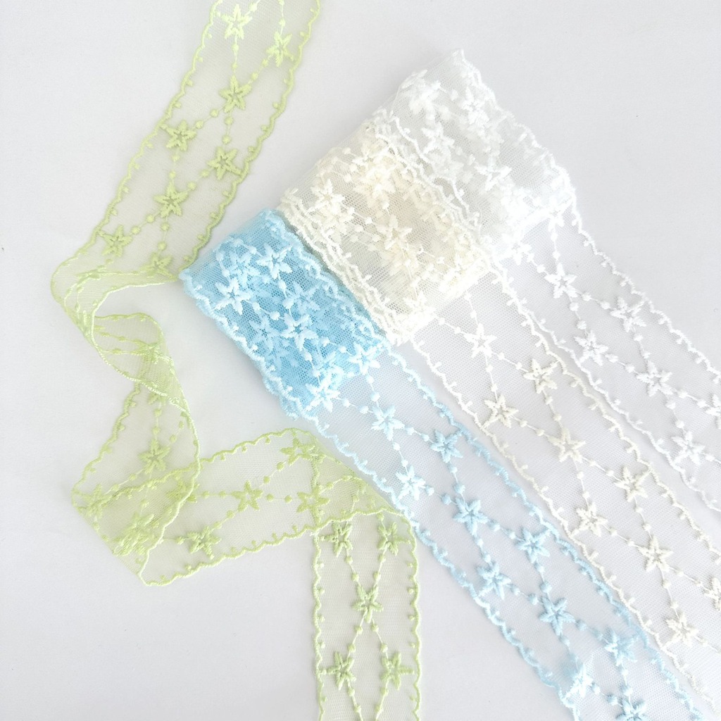 Wstążka z haftowanymi gwiazdam – Embroidery Ribbon recenzja i cena