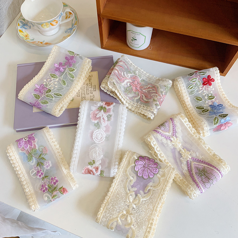 1 jard koronkowa haftowana wst – Embroidery Ribbon recenzja i cena