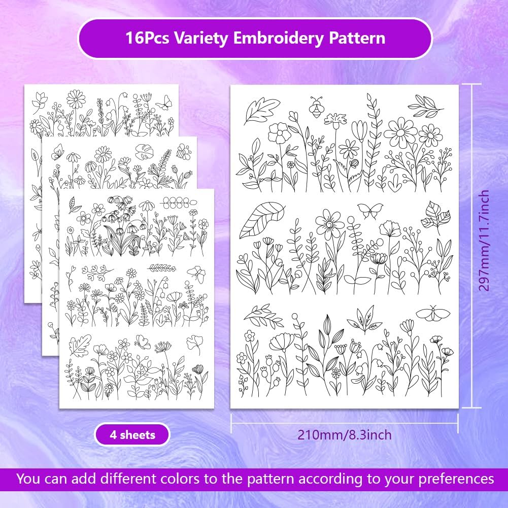 Stabilizatory do haftu rozpusz – Embroidery Flower Pattern recenzja i cena