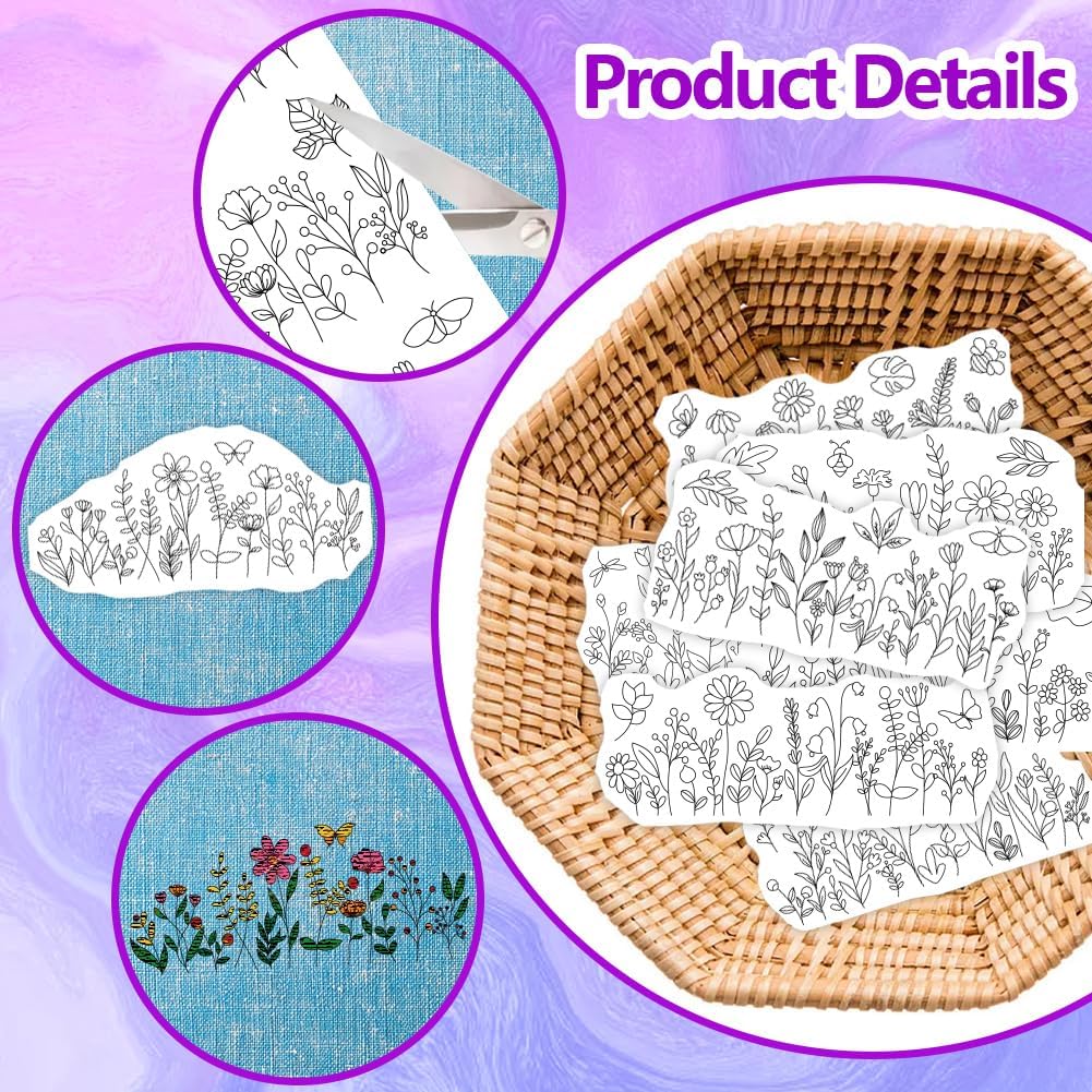Stabilizatory do haftu rozpusz – Embroidery Flower Pattern recenzja i cena