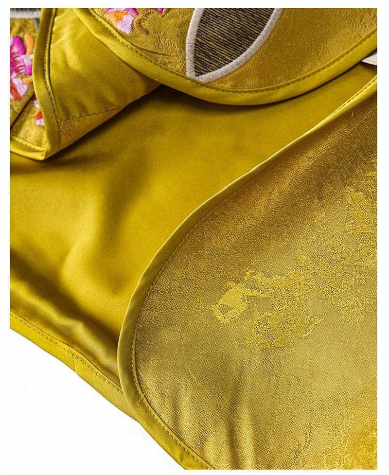 Damska kamizelka z haftem w st – Embroidery Yellow recenzja i cena