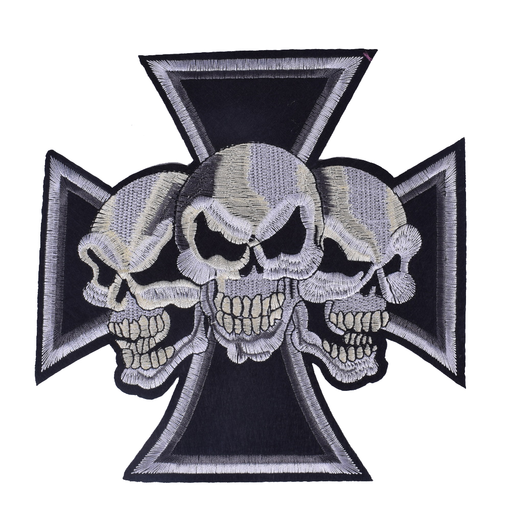 2 szt. Naszywki z haftem czasz – Embroidery On Black Shirt recenzja i cena
