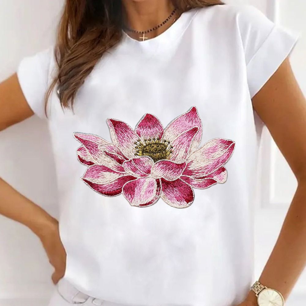Miękkie kwiatowa łatka lotosu  – Embroidery Flower Pattern recenzja i cena