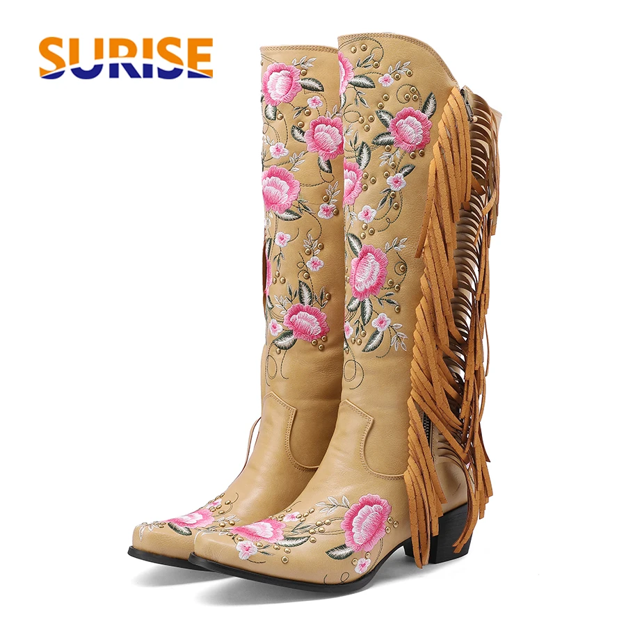 Moda Haft Kwiat Zachodnie buty – Embroidery Yes recenzja i cena