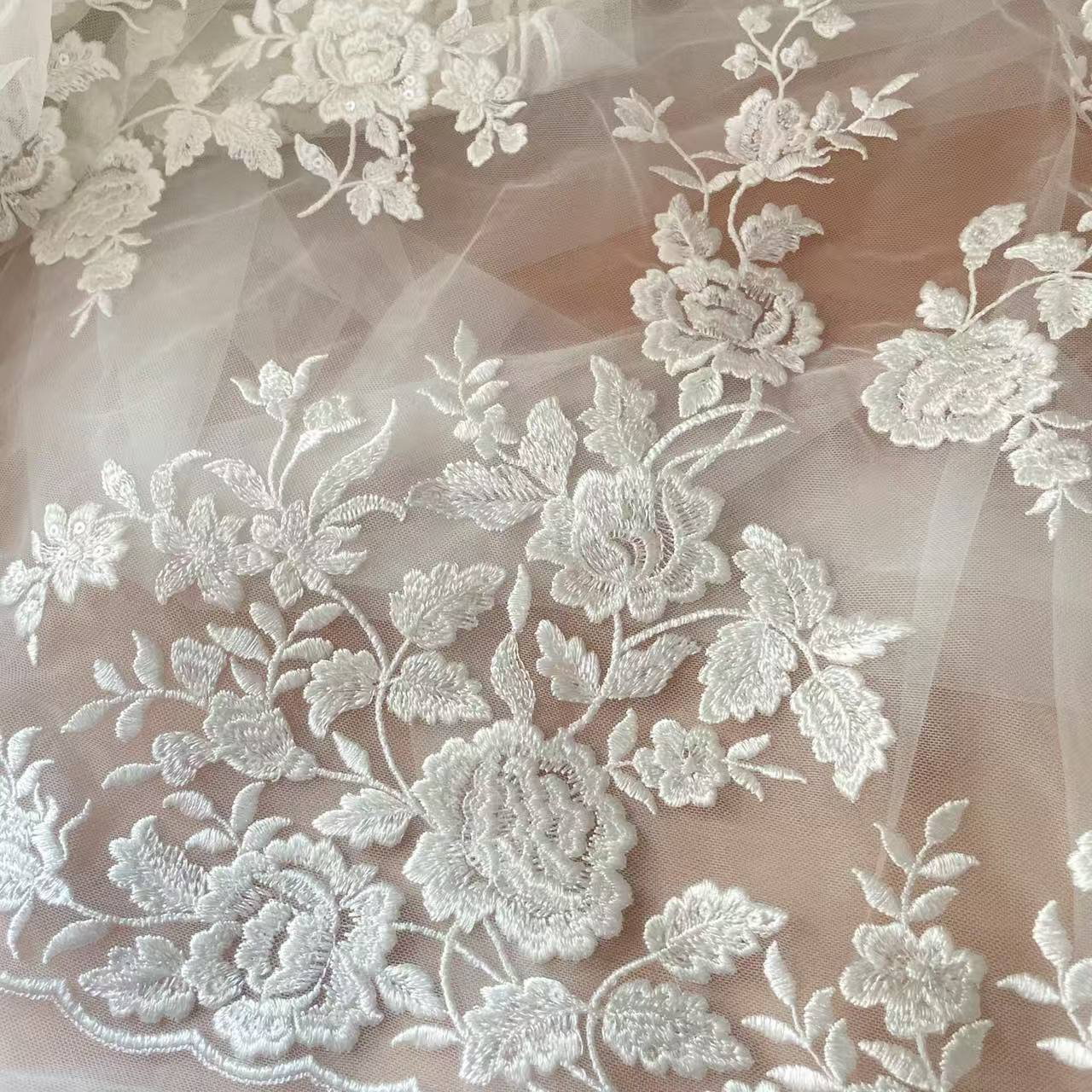 Francuska haftowana koronka, p – Embroidery Flower Pattern recenzja i cena