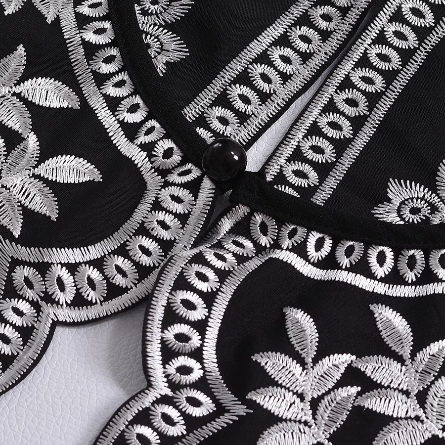 Nowy europejski styl, naszywka – Embroidery On Black Shirt recenzja i cena