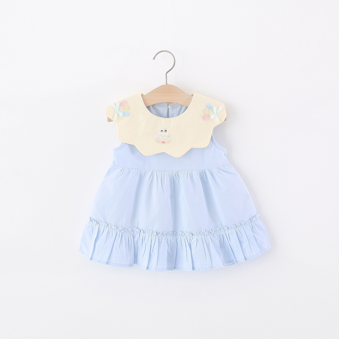 Żółta bawełniana sukienka bez  – Embroidery Yellow Dress recenzja i cena